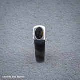 Stabilized Burl Golden Resin Nenox Style WA Handle for Petty / Paring