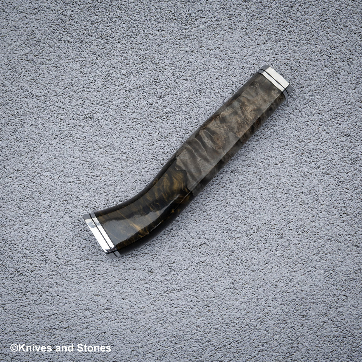 Stabilized Burl Golden Resin Nenox Style WA Handle for Gyuto / Yanagiba