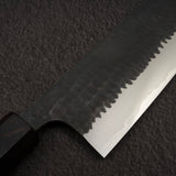 Anryu Aogami Super Hammered Kurouchi Nakiri 165mm Ebony Handle