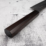Anryu Aogami Super Hammered Kurouchi Santoku 175mm Ebony Handle