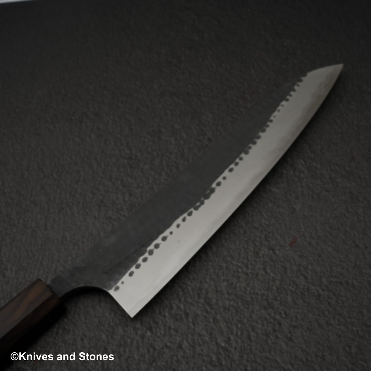 Anryu Aogami Super Tsuchime Kurouchi Gyuto 210mm Stainless Clad
