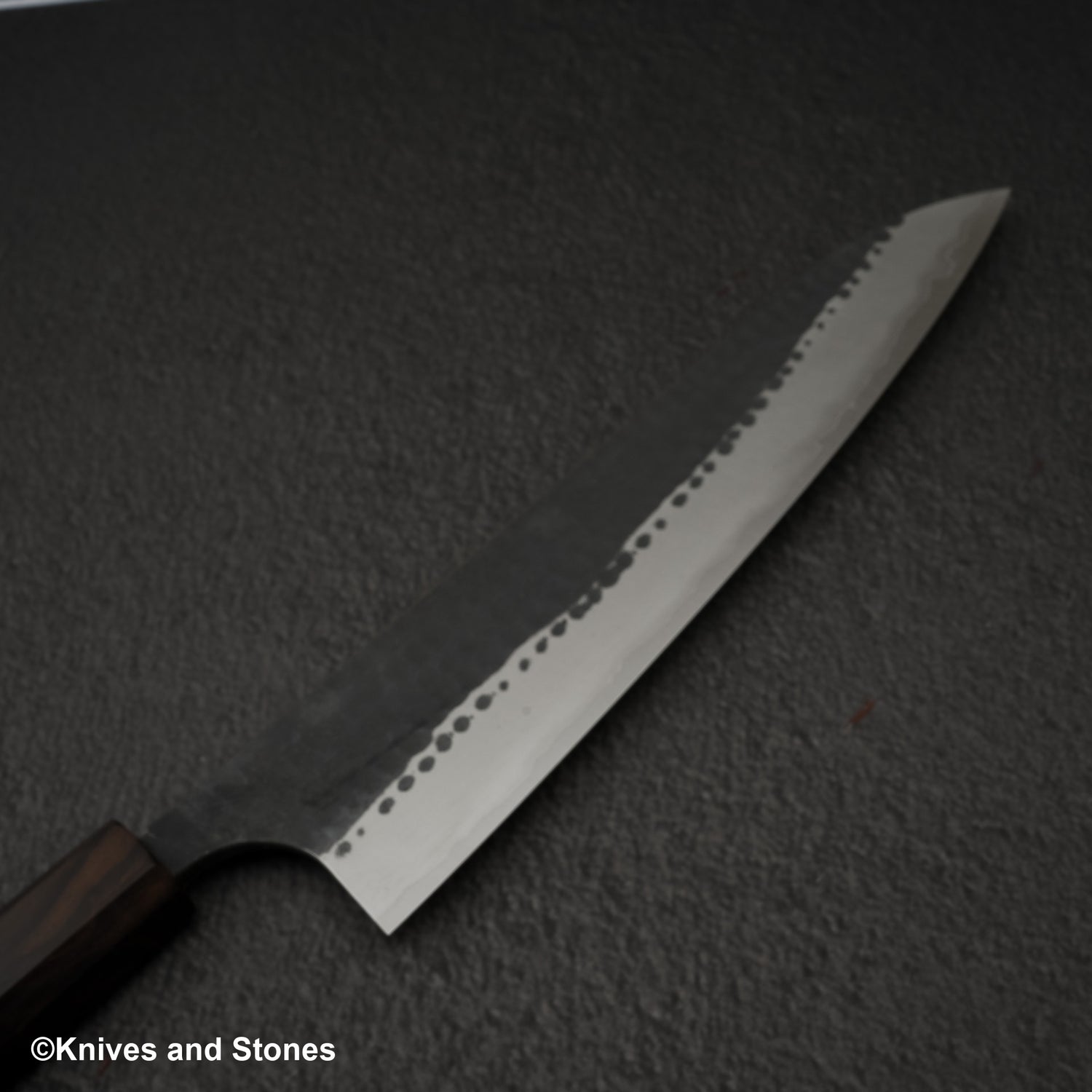 安立青紙超級槌目黑打牛刀210mm不鏽鋼夾層