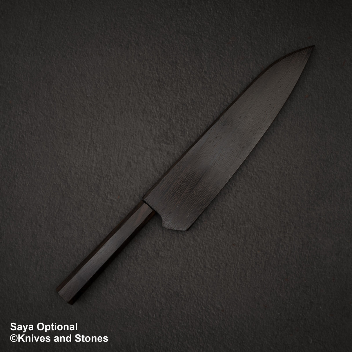Anryu Aogami Super Tsuchime Kurouchi Gyuto 210mm Stainless Clad