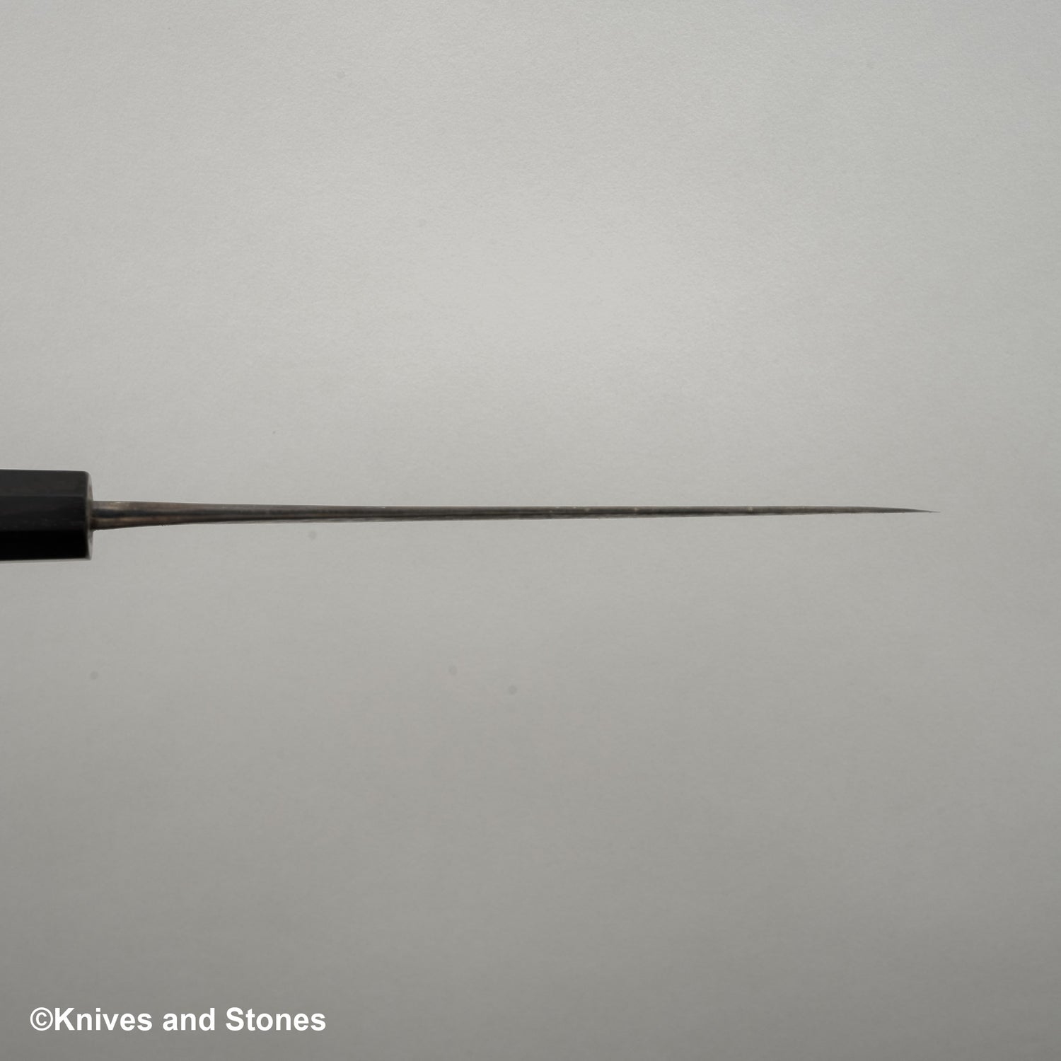 安立青紙超級槌目黑打小刀150mm不鏽鋼夾層