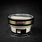Portable Japanese Hibachi Tabletop Grill, Medium Size with Base