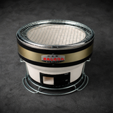 Portable Japanese Hibachi Tabletop Grill, Medium Size with Base