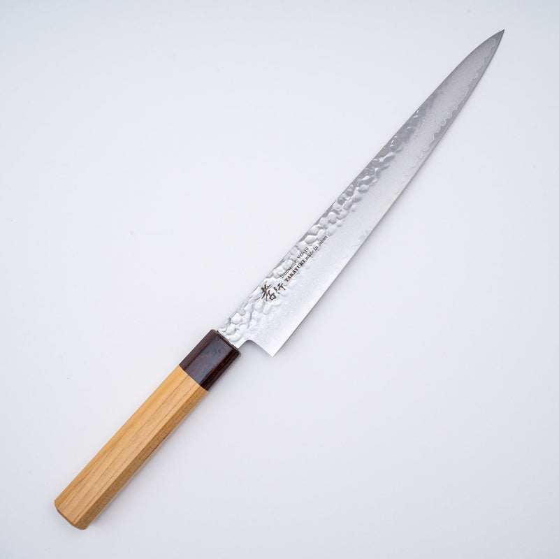 Sakai Takayuki VG10 Sujihiki 240mm (9.4") 33 Layer Hammered Damascus WA Handle