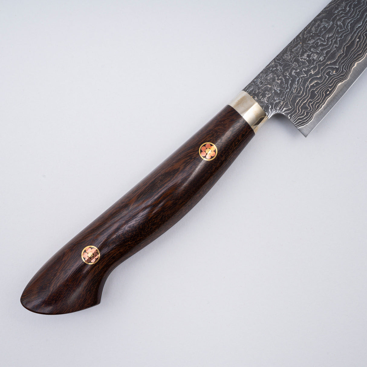 Tanaka R2 Black Damascus Ironwood Petty 135mm