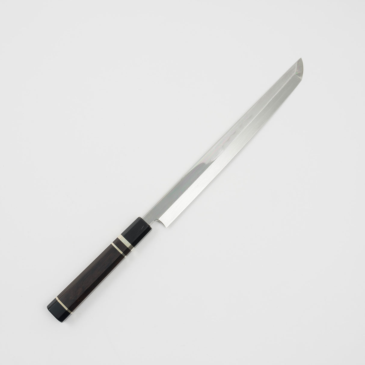 Nakagawa White Steel Honyaki Sakimaru Takobiki 270mm Mirror Polish