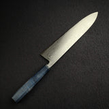 Shiro Kamo Suminagashi SG2 Damascus Gyuto 240mm, Stabilized Curly Maple Handle