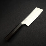 Nigara SPG STRIX Tsuchime Damascus 170mm Nakiri, Ebony Handle