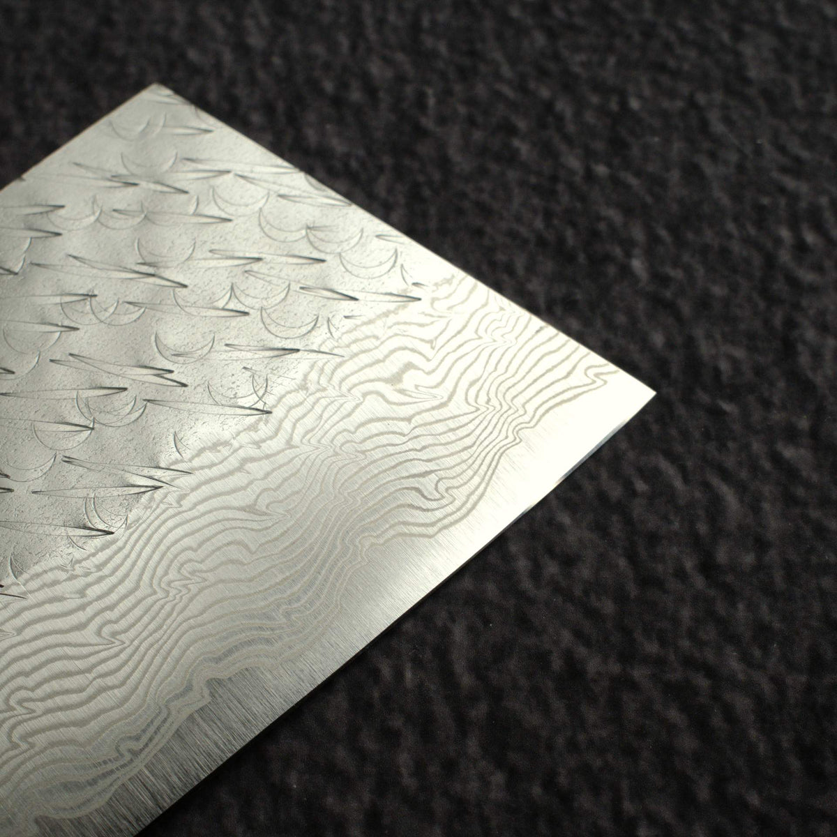 Nigara SPG STRIX Tsuchime Damascus 170mm Nakiri, Ebony Handle