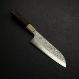 Kei Kobayashi SG2 Damascus Santoku 170mm, Ebony Handle Horn Ferrule