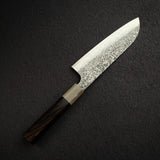Kei Kobayashi SG2 Damascus Santoku 170mm, Ebony Handle Horn Ferrule