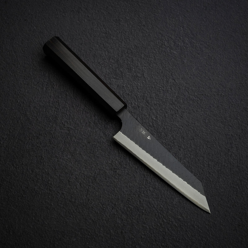 Nigara SG2 KU Double-bevel Honesuki 150mm (Boning Knife) Tsuchime Ebony