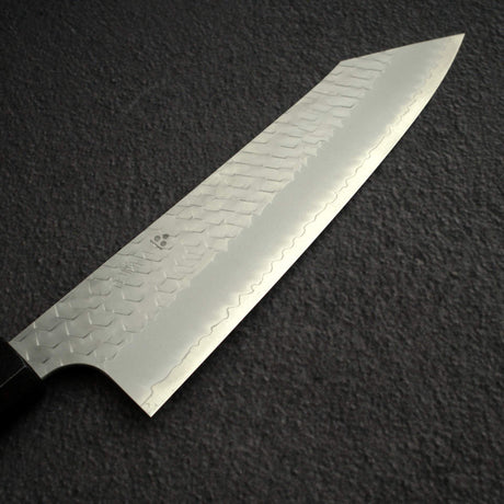 Nigara SG2 Tsuchime Matt Migaki K-tip Gyuto 210mm Ebony