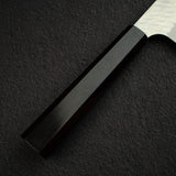Nigara SG2 Tsuchime Matt Migaki K-tip Gyuto 210mm Ebony
