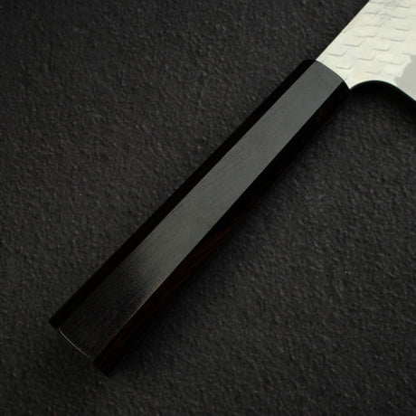 Nigara SG2 Tsuchime Matt Migaki K-tip Gyuto 210mm Ebony