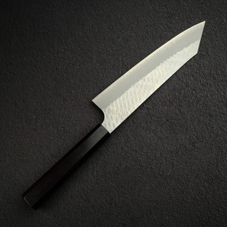 Nigara SG2 Tsuchime Matt Migaki K-tip Gyuto 210mm Ebony