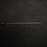 Hatsukokoro Kujaku V-Toku-2 Petty 150mm Rainbow Damascus Finish Purple Urushi
