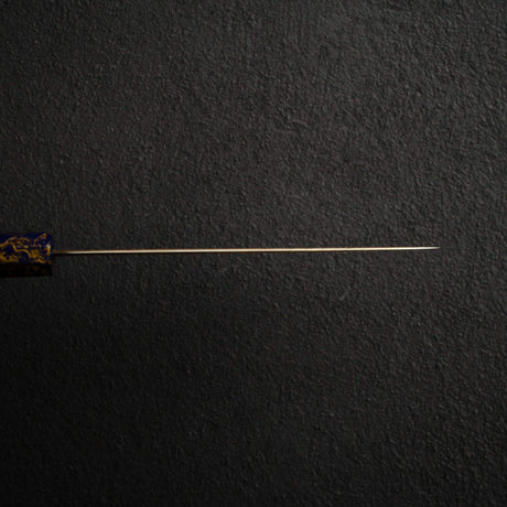 Hatsukokoro Kujaku V-Toku-2 Petty 150mm Rainbow Damascus Finish Purple Urushi
