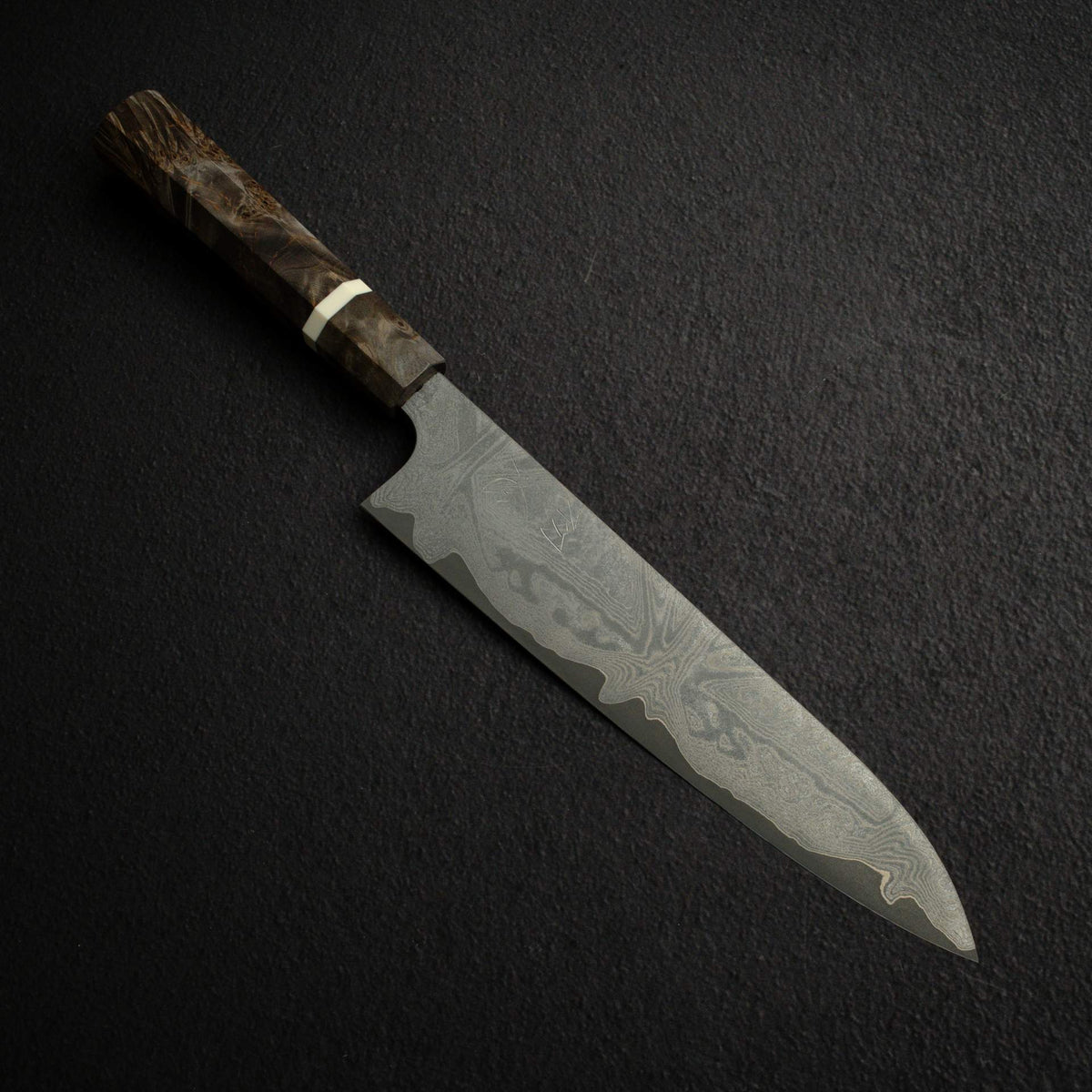 Hatsukokoro x Nigara VG XEOS Kurozome Damascus Gyuto 240mm  w/ Saya