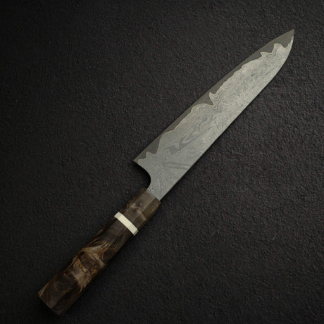 Hatsukokoro x Nigara VG XEOS Kurozome Damascus Gyuto 240mm  w/ Saya