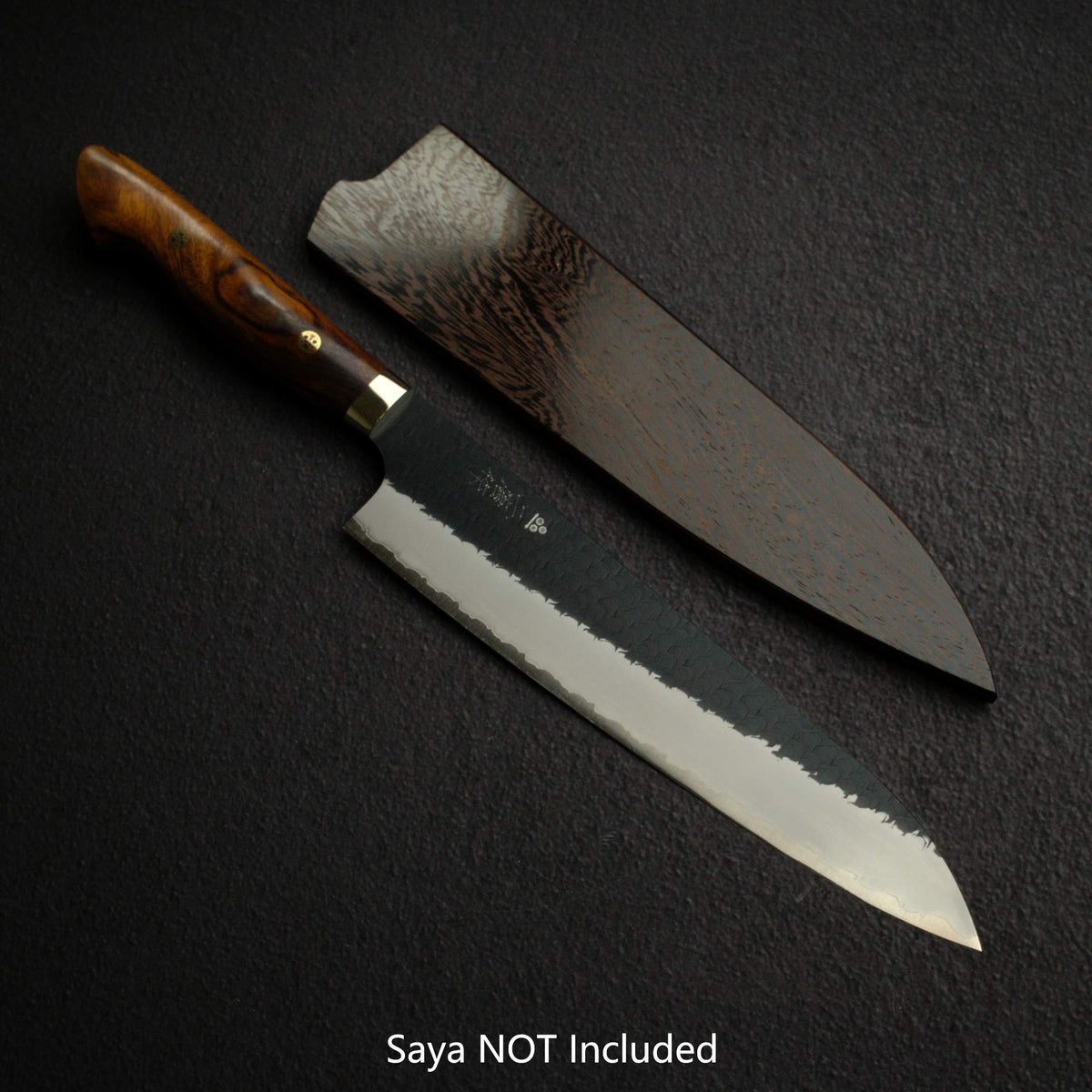 Nigara SG2 Kurouchi Tsuchime Gyuto 240mm Western Ironwood