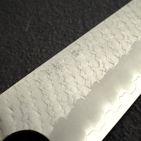 Nigara SG2 Tsuchime Matt Migaki Santoku 180mm Western Maple Burl