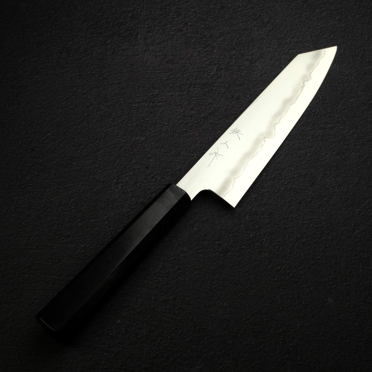 Tetsujin Ginsan Ukiba K-tip Gyuto 210mm Ebony Handle