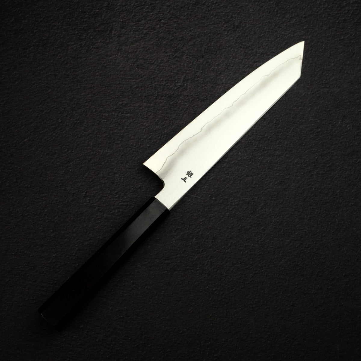 Tetsujin Ginsan Ukiba K-tip Gyuto 210mm Ebony Handle