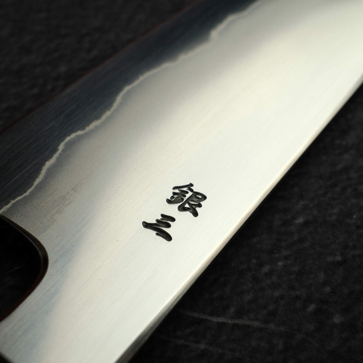 Tetsujin Ginsan Ukiba K-tip Gyuto 210mm Ebony Handle