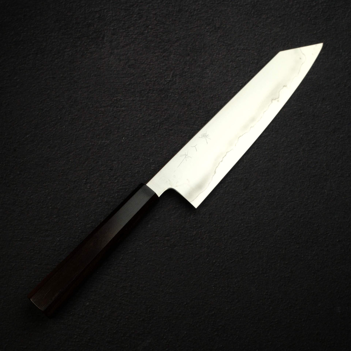 Tetsujin Ginsan Ukiba K-tip Gyuto 240mm Ebony Handle
