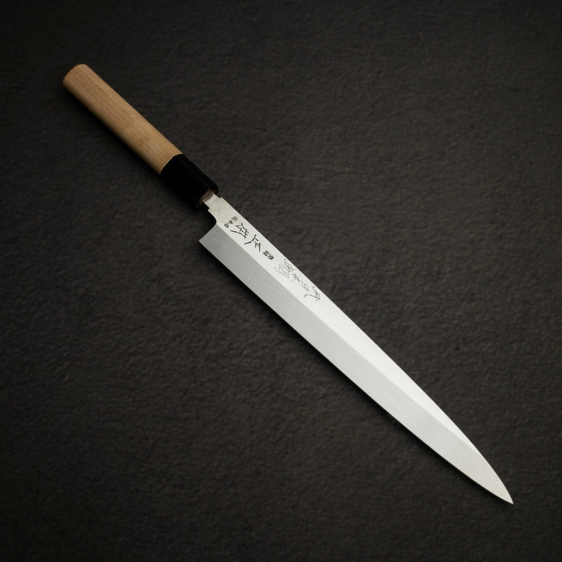 Masamoto Sohonten Honyaki (HS, White 2) Yanagiba 270 mm with Saya HS0427
