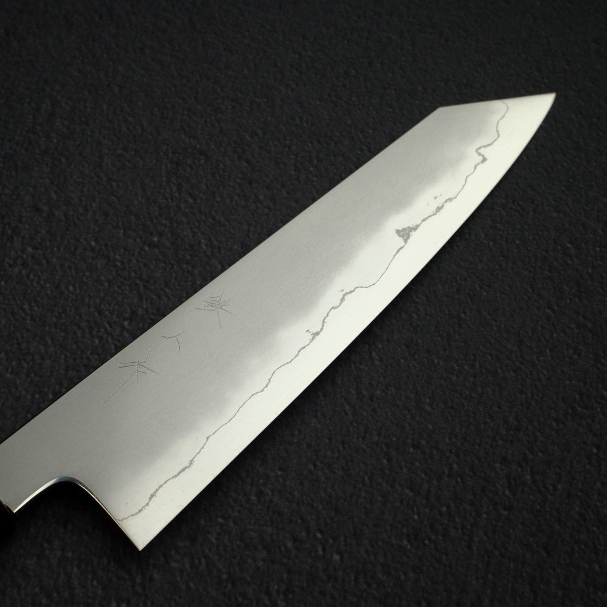 Tetsujin Ginsan Kasumi K-tip Gyuto 210mm Ebony Handle