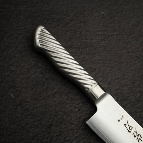 K&S AUS10 Monosteel Gyuto 180mm Metal Handle