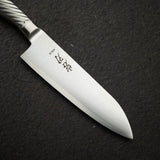 K&S AUS10 Monosteel Santoku 165mm Metal Handle