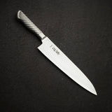 K&S AUS10 Monosteel Gyuto 210mm Metal Handle