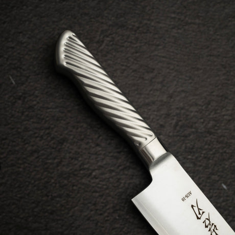 K&S AUS10 Monosteel Gyuto 210mm Metal Handle