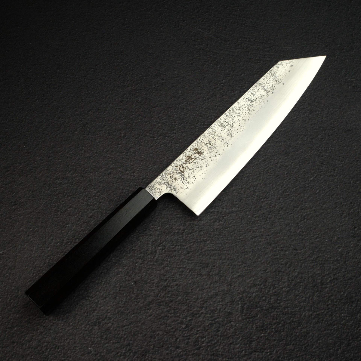 Hatsukokoro Ginrei Ginsan K-tip Gyuto 210mm Nashiji Ebony