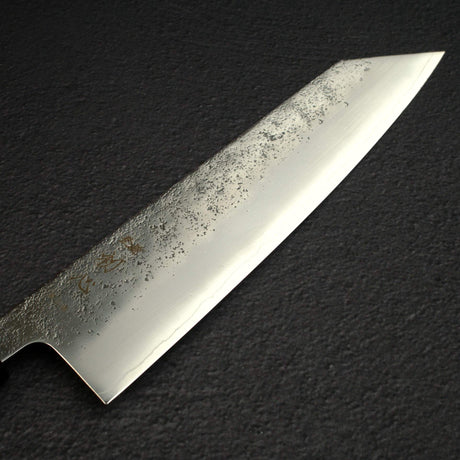 Hatsukokoro Ginrei Ginsan K-tip Gyuto 210mm Nashiji Ebony