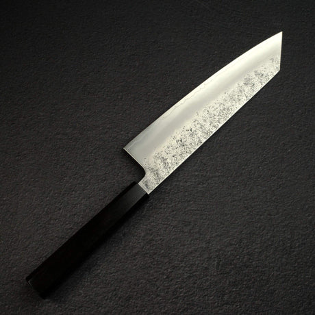 Hatsukokoro Ginrei Ginsan K-tip Gyuto 210mm Nashiji Ebony