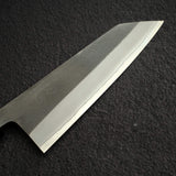 Yoshikane White 2 KU Nashiji Stainless Clad Bunka 165mm Ebony by Hatsukokoro