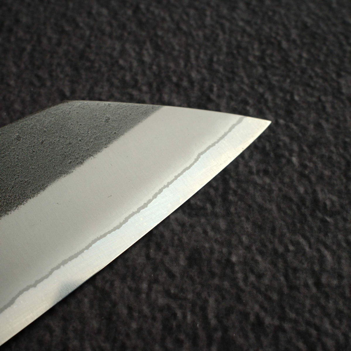 Yoshikane White 2 KU Nashiji Stainless Clad Bunka 165mm Ebony by Hatsukokoro