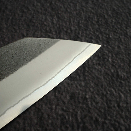 Yoshikane White 2 KU Nashiji Stainless Clad Bunka 165mm Ebony by Hatsukokoro