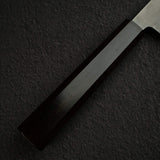 Yoshikane White 2 KU Nashiji Stainless Clad Bunka 165mm Ebony by Hatsukokoro