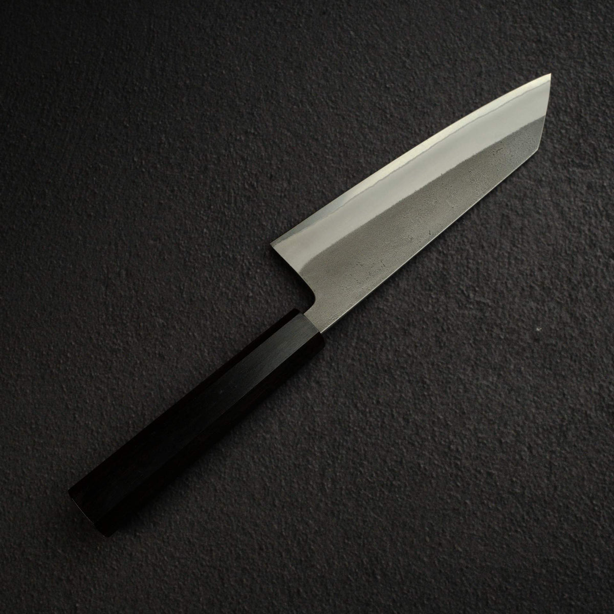 Yoshikane White 2 KU Nashiji Stainless Clad Bunka 165mm Ebony by Hatsukokoro
