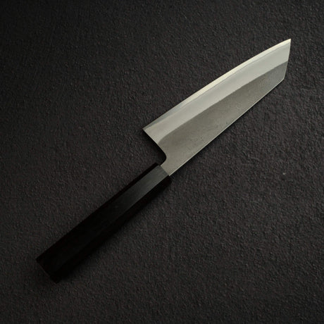 Yoshikane White 2 KU Nashiji Stainless Clad Bunka 165mm Ebony by Hatsukokoro