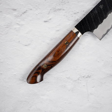 Nigara SG2 Kurouchi Tsuchime K-tip Gyuto 240mm Western Ironwood