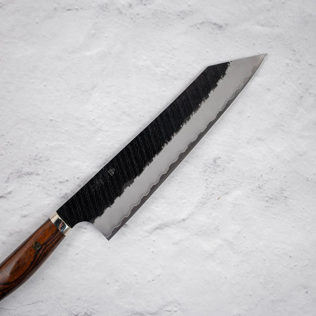 Nigara SG2 Kurouchi Tsuchime K-tip Gyuto 240mm Western Ironwood